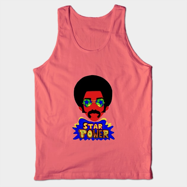 Lit Fro' Star Man Powered Up Tank Top by cpecana